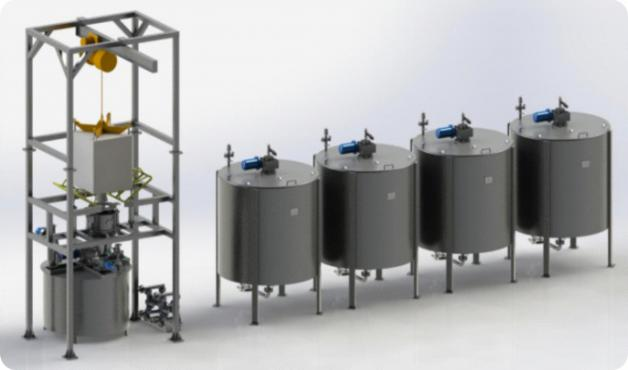 牛仔染色自动配液系统